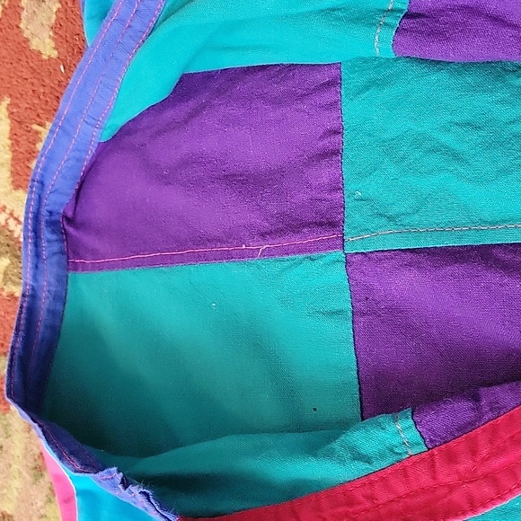 80s bold color block reversible jacket - Picture 9 of 9